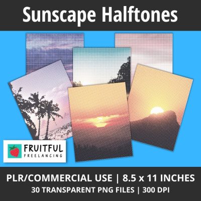 Sunscape Halftones - Fruitful Freelancing